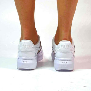 Nike Court Vision Low Platform Custom Con Tessuto Macchie