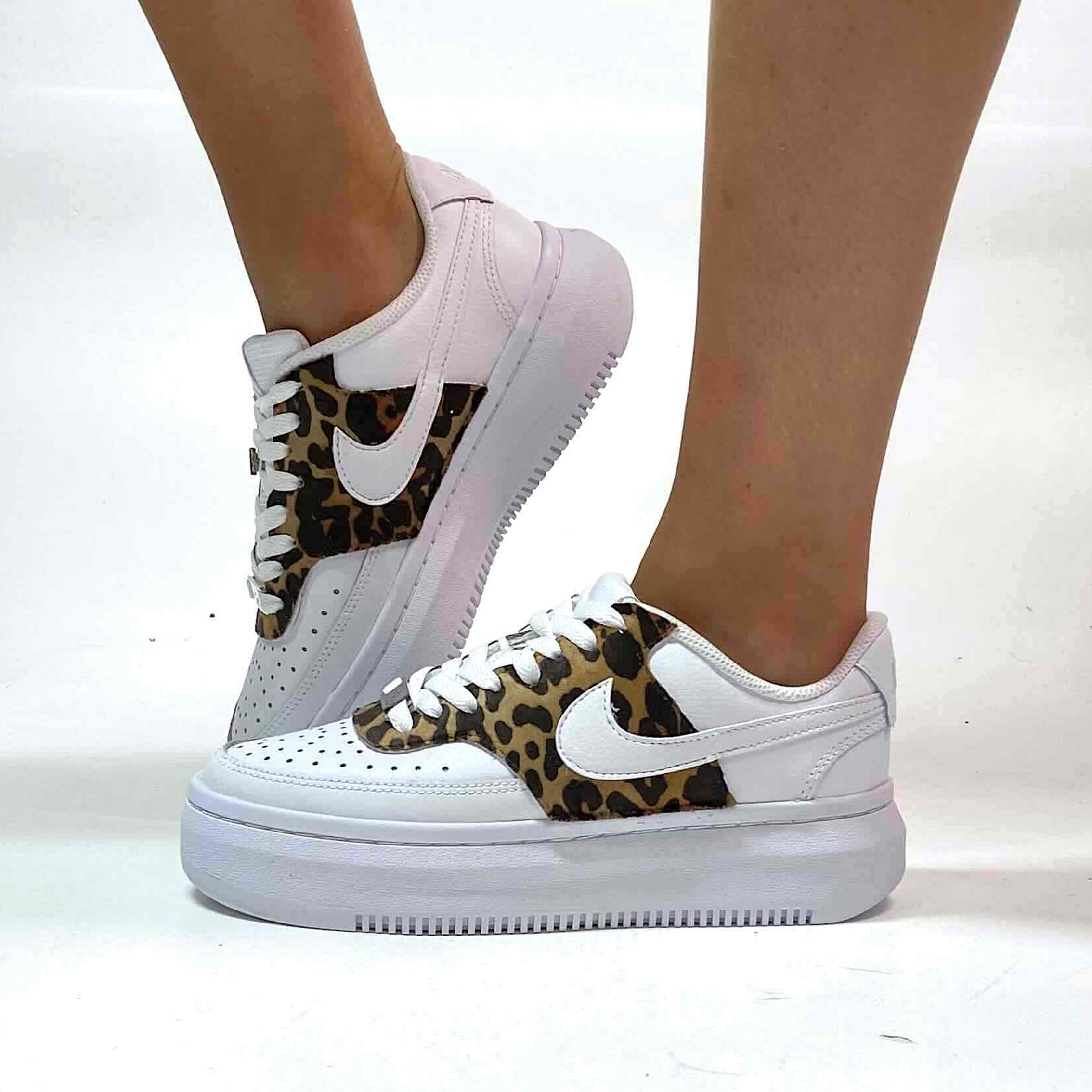 Nike Court Vision Low Platform Custom Macchie LLab Scarpe Custom