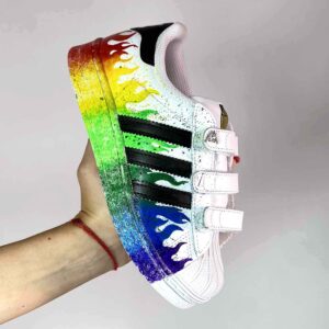 Adidas superstar bambino lacci outlet