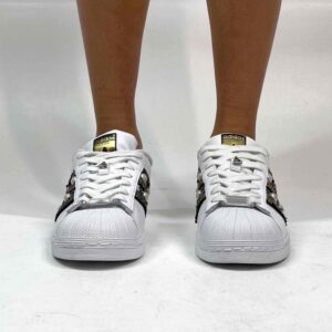 Adidas Superstar Personalizzate Borchie Perle LLab scarpe custom