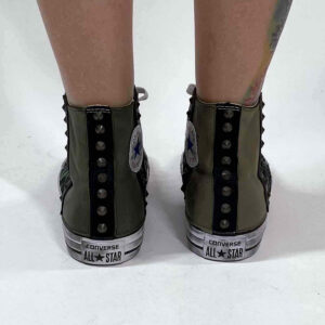 Converse All Star Personalizzate Camouflage e Borchie