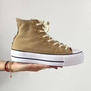 Converse All Star Custom Platform Lacci Corde LLab scarpe custom