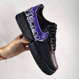 Nike Air Force One Custom Black Octopus