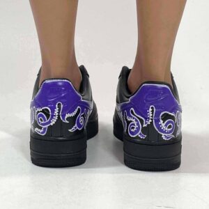 Nike Air Force One Custom Black Octopus