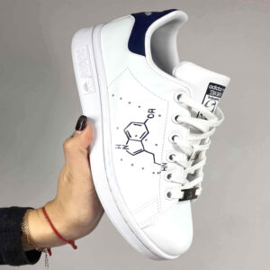 Adidas Stan Smith Personalizzate Dipinte A Mano SEROTONINA