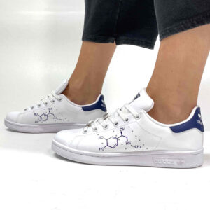 Adidas Stan Smith Personalizzate Dipinte A Mano SEROTONINA
