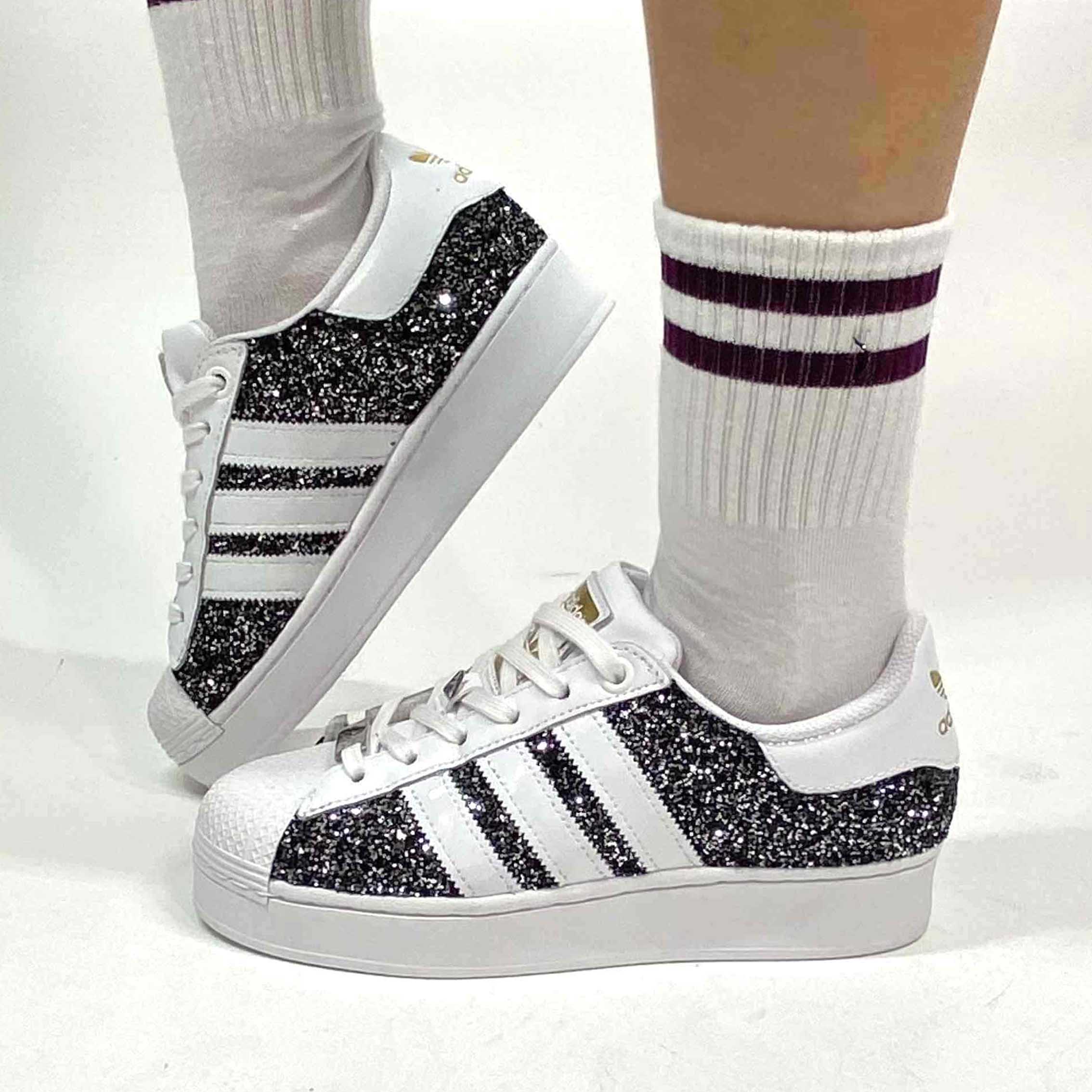 Adidas Superstar Bold Custom Sale Pepe e Strass LLab scarpe custom
