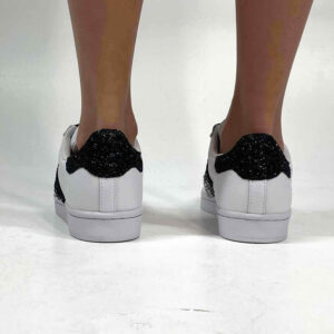 Adidas Superstar Personalizzate Glitter & Lacci Strass – Eclipse Luxury