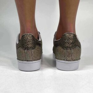 Adidas Superstar Personalizzate Lurex Oro e Lucertola Bronzo Luxury