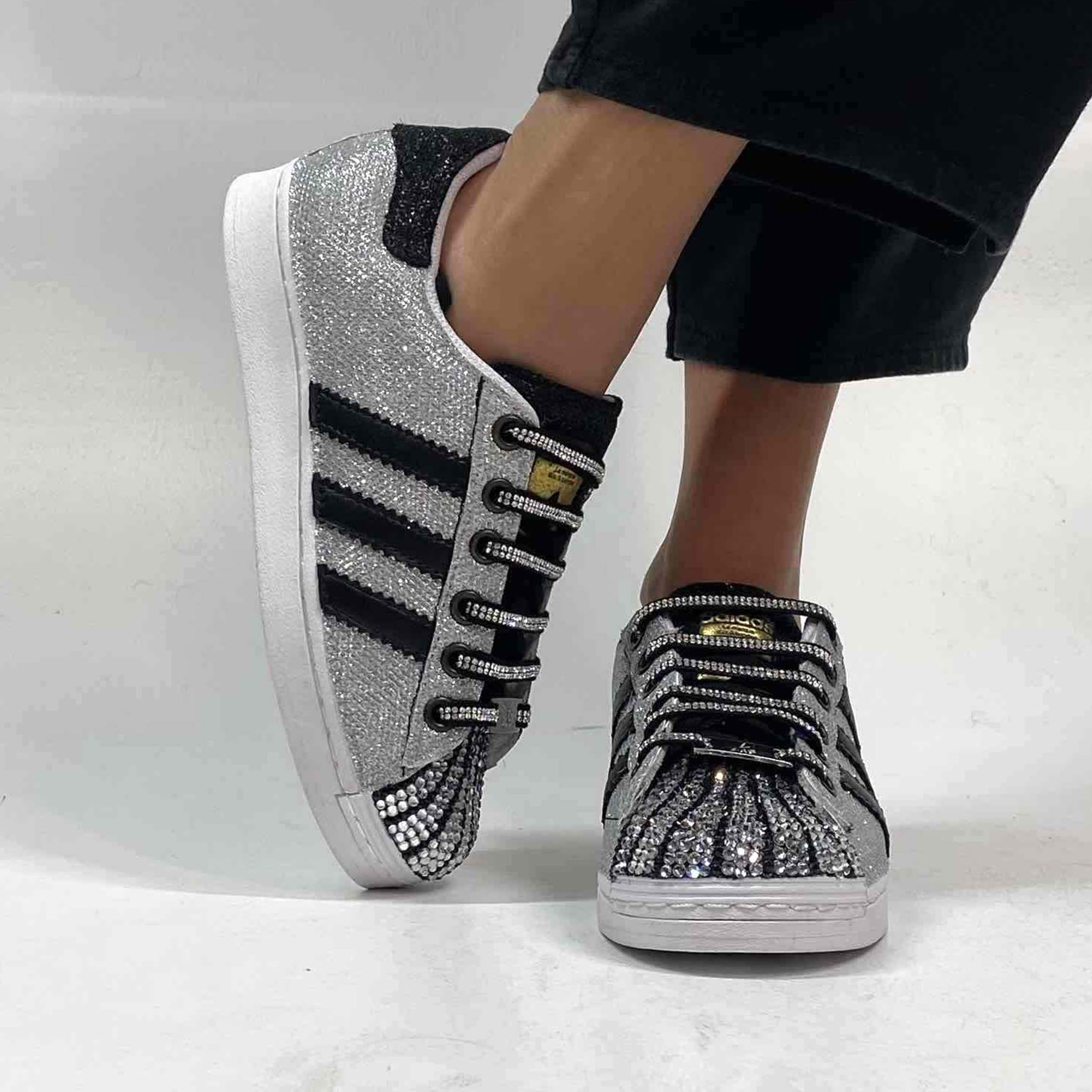 Adidas Superstar Personalizzate Swarovski LLab scarpe personalizzate