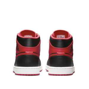 Air Jordan 1 Mid Black Fire Red - White
