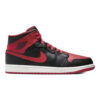 Air Jordan 1 Mid Black Fire Red - White