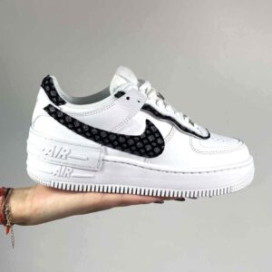 Nike Air Force 1 Shadow Custom Swoosh e Dettagli Glitter Retato
