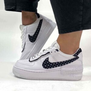 Nike Air Force 1 Shadow Custom Swoosh e Dettagli Glitter Retato