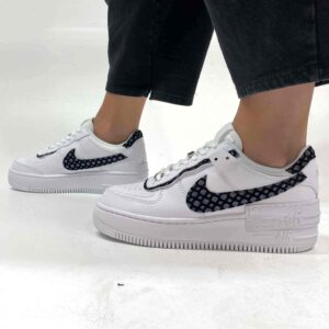 Nike Air Force 1 Shadow Custom Swoosh e Dettagli Glitter Retato