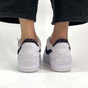 Nike Air Force 1 Shadow Custom Swoosh e Dettagli Glitter Retato