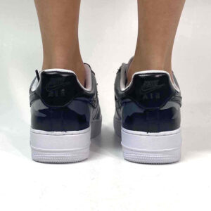 Nike Air Force One Custom Cartoon 2D Dipinte A Mano Nero e Grigio
