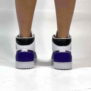 Nike Jordan 1 Custom Bandana Viola e Inserti Pelle Viola e Nero
