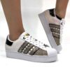 Adidas Superstar Bold Personalizzate Squamato e Lurex Oro, Bande Squamato e Borchie Oro