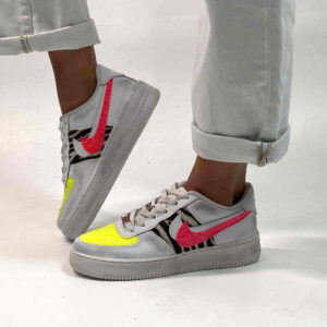Nike Air Force One Custom Doppio Fluo