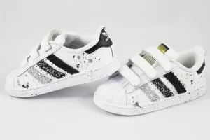 Adidas Superstar Personalizzate Bambino Glitter Degrade