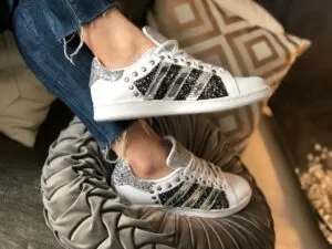 Adidas Glitter & Studs Silver