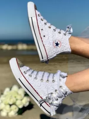 Converse sposa le scarpe sposa personalizzate LLAB Custom