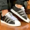 Adidas Superstar Personalizzate Camouflage Bande Specchio & Borchie Brunite