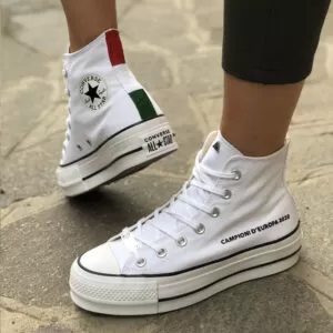 Converse All Star Personalizzate Platform Italia Campione Europa 2020