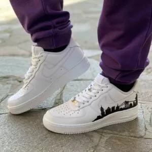 Nike Air Force One Custom Dipinte A Mano New York City