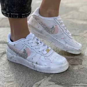 Air Force One Custom Glitter LLAB Scarpe Personalizzate