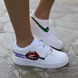 Nike Air Force One Custom Dipinte A Mano Mary Jane