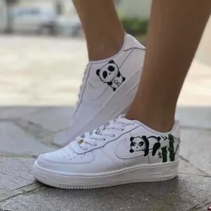 Nike Air Force One Custom Dipinte A Mano Panda