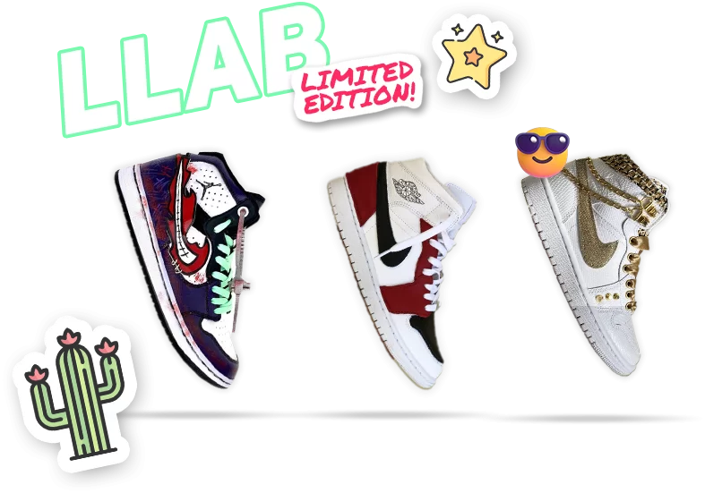 LLab Scarpe Personalizzate Air Force 1 Jordan 1 Adidas e Converse
