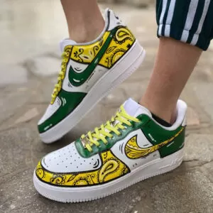 Nike Air Force 1 Custom Cartoon Dipinte A Mano Jazz