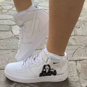 Nike Air Force 1 Custom Mid Custom Dipinte Manga