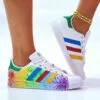 Adidas Stan Smith Personalizzate Dipinte a Mano Splash Vol. 2