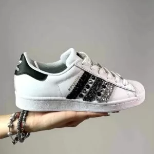 Adidas Superstar Personalizzate Glitter e Borchie “Eclipse” VOL 2