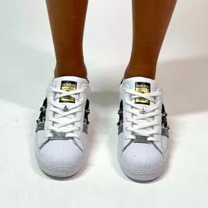 Adidas Superstar Personalizzate Glitter e Borchie “Eclipse” VOL 2