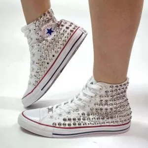 Converse All Star Personalizzate Total Borchie Strass Luxury