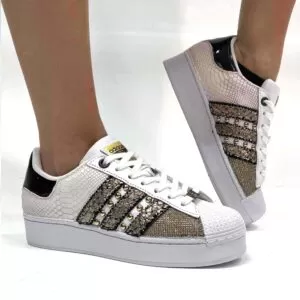 Adidas con zeppa bianche best sale