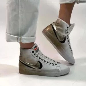 Nike Blazer Customized Vernice e Doppio Baffo Oro